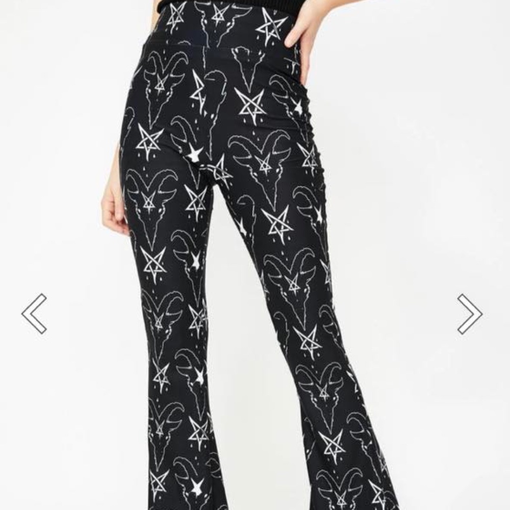 Too Fast Goat and Pentagram Legging